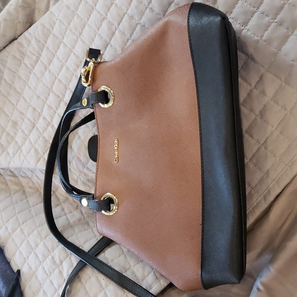 Calvin Klein Handbags - Calvin Klein brown and black purse